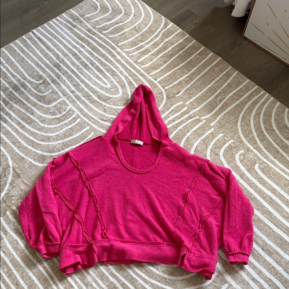 NWOT Zenana Outfitters Hot Pink Hoodie